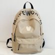画像8: Lifewor fashion street trend large-capacity travel backpack  shoulder  bag  ユニセックス男女兼用ブルドッグプリントモノグラムバックパック ショルダーリュック トートショルダー バッグ　 (8)