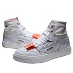 画像1: Off Court 3.0 High Cut Top Label Lace-up Sneakers  ハイカット ラベル付き レザー スニーカー レースアップ シューズ (1)