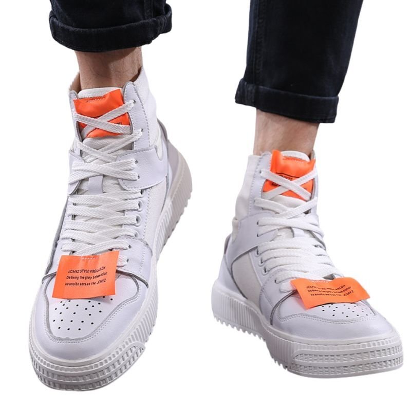 画像2: Off Court 3.0 High Cut Top Label Lace-up Sneakers  ハイカット ラベル付き レザー スニーカー レースアップ シューズ (2)