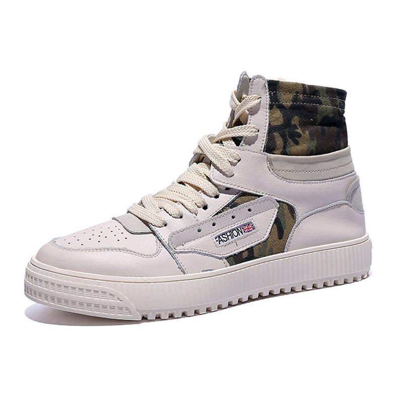 画像4: Off Court 3.0 High Cut Top Label Lace-up Sneakers  ハイカット ラベル付き レザー スニーカー レースアップ シューズ (4)