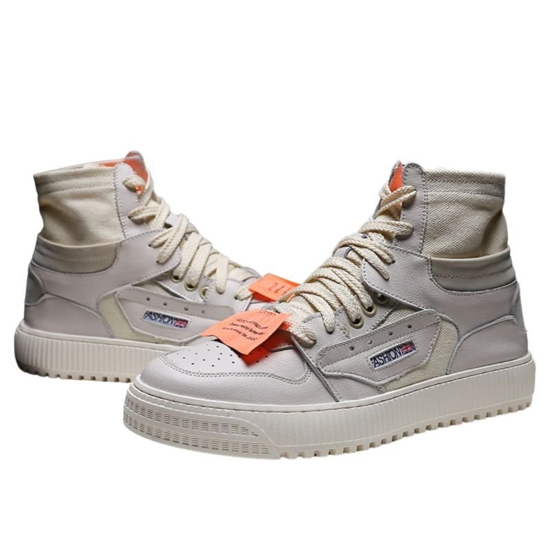 画像3: Off Court 3.0 High Cut Top Label Lace-up Sneakers  ハイカット ラベル付き レザー スニーカー レースアップ シューズ (3)