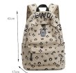 画像13: Lifewor fashion street trend large-capacity travel backpack  shoulder  bag  ユニセックス男女兼用ブルドッグプリントモノグラムバックパック ショルダーリュック トートショルダー バッグ　 (13)