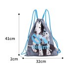 画像7: dalmatian dog drawstring backpack rucksack  knapsack  shoulde tote bag  ユニセックス男女兼用ダルメシアドッグプリントバックパック ナップサックパック ショルダーリュック トートショルダー バッグ　 (7)
