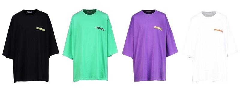 画像6: 24 Unisex Back Print LOS ANGELES CALIFORNIA Big Logo Half Sleeve Tee T shirt　ユニセックス　男女兼用　バック　ロサンゼルス　カリフォルニア　プリント　ビック　ロゴ　ハーフスリーブ　Tシャツ (6)