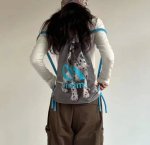 画像3: dalmatian dog drawstring backpack rucksack  knapsack  shoulde tote bag  ユニセックス男女兼用ダルメシアドッグプリントバックパック ナップサックパック ショルダーリュック トートショルダー バッグ　 (3)