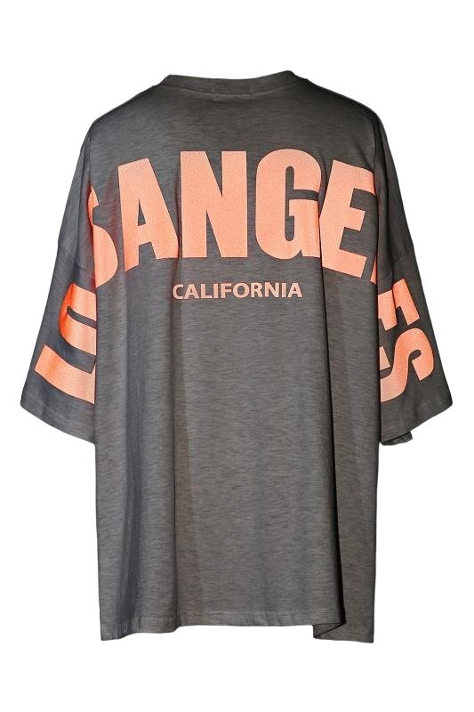 画像3: 24 Unisex Back Print LOS ANGELES CALIFORNIA Big Logo Half Sleeve Tee T shirt　ユニセックス　男女兼用　バック　ロサンゼルス　カリフォルニア　プリント　ビック　ロゴ　ハーフスリーブ　Tシャツ (3)