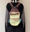 画像5: Colorblock backpack  shoulder tote bag  ユニセックス男女兼用カラーブロックバックパック ショルダーリュック トートショルダー バッグ　 (5)