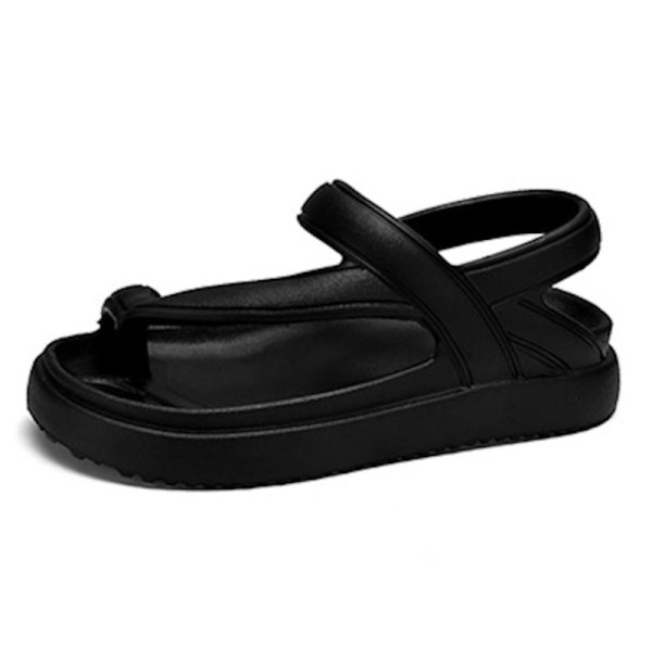 画像1: Unisex thong leather back belt sandals slipper ユニセックス 男女兼用 レザーバックベルトトングサンダル フリップ フロップシャワーサンダル ビーチサンダル　 (1)