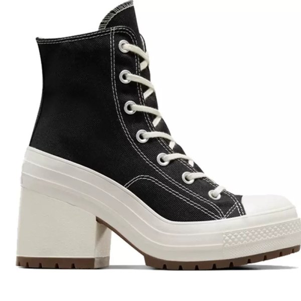 画像1: muffin daddy high cut lace-up heel sneakers ユニセックス 男女兼用 厚底 ハイカット マフィン ヒール 厚底 レースアップ スニーカー (1)