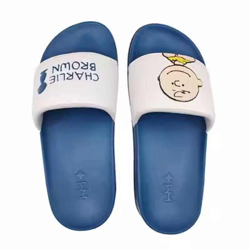 画像2:  Unisex Snoopy and Charlie Brown sandals slippers　ユニセックス 男女兼用 スヌーピー＆チャーリーブラウン フリップ フロップサンダル シャワーサンダル ビーチサンダル　 (2)