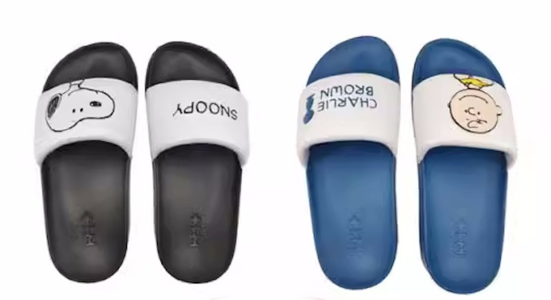 画像4:  Unisex Snoopy and Charlie Brown sandals slippers　ユニセックス 男女兼用 スヌーピー＆チャーリーブラウン フリップ フロップサンダル シャワーサンダル ビーチサンダル　 (4)