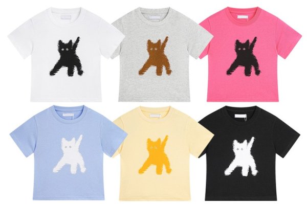 画像1: 24 Ladies FLASHED CATS EYE T-SHIRTS レディース　キャッツアイ　半袖　Tシャツ (1)