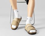 画像10: Unisex leather Roman cork sandals slippers　ユニセックス 男女兼用 レザー＆コルクロマンサンダル スリッパフリップ フロップシャワー ビーチサンダル　 (10)