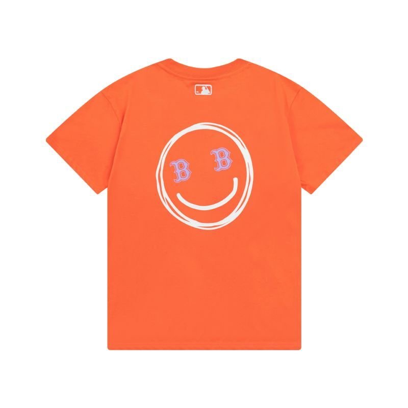 画像6: 24 Unisex MLB Smile Back Print NY or Boston T shirts  ユニセックス 男女兼用 MLB NY スマイル　バックプリント　ニューヨーク　ヤンキース　ボストン　レッドソックス　プリント Tシャツ (6)