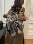 画像2: Woman’s Mickey x DISNEY monogram logo Mickey x Black Backpack tote shoulder bag　ミッキー×モノグラム バックパック ぬいぐるみ トートショルダーバッグ (2)