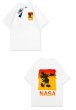 画像2: Unisex NASA x Silhouette Mickey Mouse Print round neck short sleeve T-shirt 　 ユニセックス男女兼用ナサ×シルエットミッキーマウスミッキーラウンドネック半袖 Tシャツ (2)