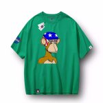 画像4: Unisex NASA×Monkey print round neck short sleeve T-shirt 　 ユニセックス男女兼用NASA×モンキープリントラウンドネック半袖 Tシャツ (4)