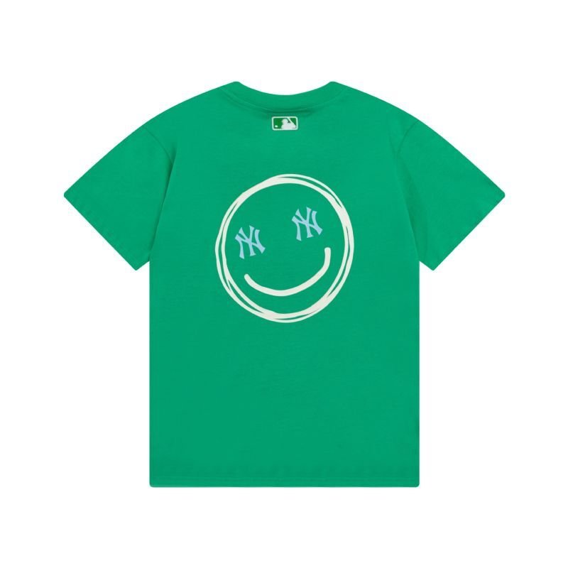画像4: 24 Unisex MLB Smile Back Print NY or Boston T shirts  ユニセックス 男女兼用 MLB NY スマイル　バックプリント　ニューヨーク　ヤンキース　ボストン　レッドソックス　プリント Tシャツ (4)
