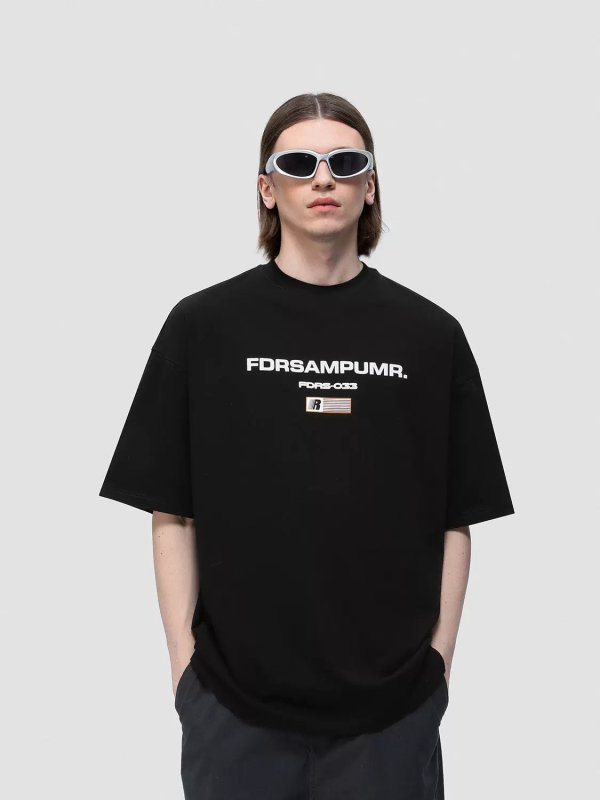 画像2: FDR S033 Logo Oversized Tshirts  ユニセックス 男女兼用 FDR S033 ロゴ オーバーサイズTシャツ (2)
