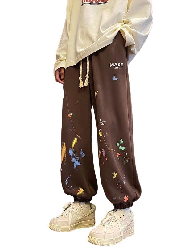 24 Unisex Paint Design Sweat Pant ユニセックス 男女兼用