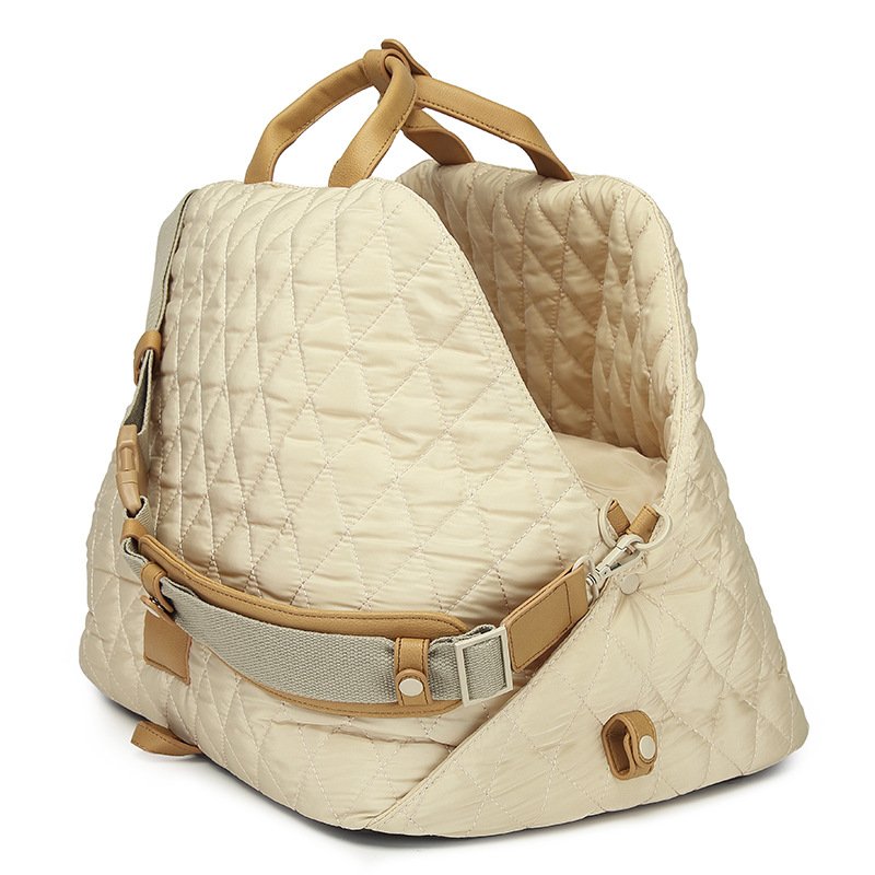 画像9: Celebrity Luxury Quilting Design Pet Dog Carrier Bag Bed 犬猫動物など  キャリーバッグ　ベッド　ドッグ ペットキャリー 犬用　猫用　移動用　お出掛け　お散歩 (9)