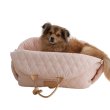 画像1: Celebrity Luxury Quilting Design Pet Dog Carrier Bag Bed 犬猫動物など  キャリーバッグ　ベッド　ドッグ ペットキャリー 犬用　猫用　移動用　お出掛け　お散歩 (1)