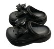 画像2:  Unisex Platform sandals with ribbon  Sandals Slippers  ユニセックス 男女兼用厚底プラットフォームダウンリボン付きサンダル シャワーサンダル ビーチサンダル スニーカー　 (2)