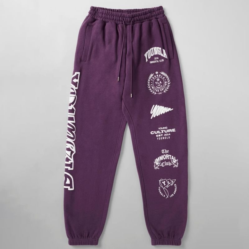 画像12: Unisex YOUNGLA  IMMORTAL KILLER JOGGERS  ユニセックス 男女兼用 YOUNGLA ルーズフィット ジョガー パンツ スウェット ワークアウトなどにも (12)