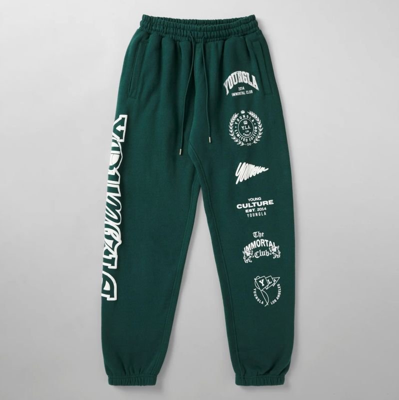 画像10: Unisex YOUNGLA  IMMORTAL KILLER JOGGERS  ユニセックス 男女兼用 YOUNGLA ルーズフィット ジョガー パンツ スウェット ワークアウトなどにも (10)