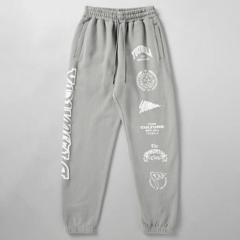 画像8: Unisex YOUNGLA  IMMORTAL KILLER JOGGERS  ユニセックス 男女兼用 YOUNGLA ルーズフィット ジョガー パンツ スウェット ワークアウトなどにも (8)