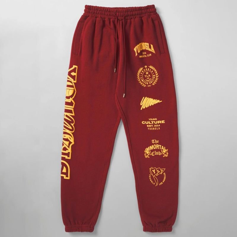 画像11: Unisex YOUNGLA  IMMORTAL KILLER JOGGERS  ユニセックス 男女兼用 YOUNGLA ルーズフィット ジョガー パンツ スウェット ワークアウトなどにも (11)