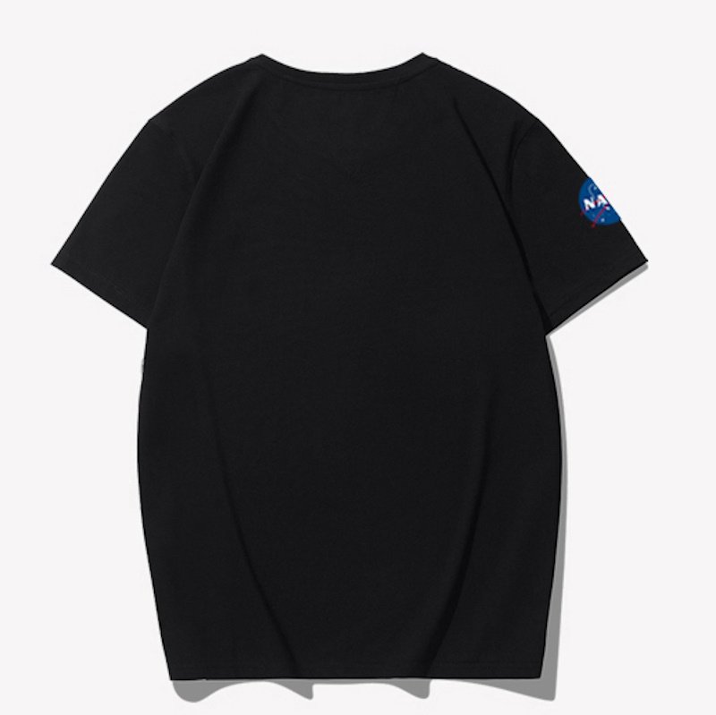 画像9: Unisex rich man bulldog ×NASA Print round neck short sleeve T-shirt 　 ユニセックス男女兼用リッチマンブルドッグ×NASAナサプリントラウンドネック半袖 Tシャツ (9)