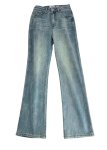 画像6: Ladies Embroidery Logo Stretch Straight Denim Jeans レディース　ストレッチ　刺繍　ロゴ　ストレート　デニム　ジーンズ (6)