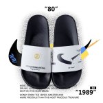 画像3: Broken swoosh x Flower chrysanthemums Flat Sandals  slippers ユニセック男女兼用 ブロークン スウォッシュ x 菊 レザーフリップフロップサンダルシャワーサンダル ビーチサンダル　 (3)