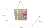 画像8: 24 Unisex Mickey,Minnie,Donald and Daisy Printed  Canvas Tote Bag with Zip ユニセックス　男女兼用  ミッキー　ミニー　ドナルド　デイジー　プリント　トートバッグ (8)