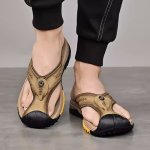 画像7: Protection Genuine Leather Driving Soft Sole Sandals slippers ユニセック男女兼用プロテクションレザー ドライビング ソフトソールサンダル スリッパ (7)