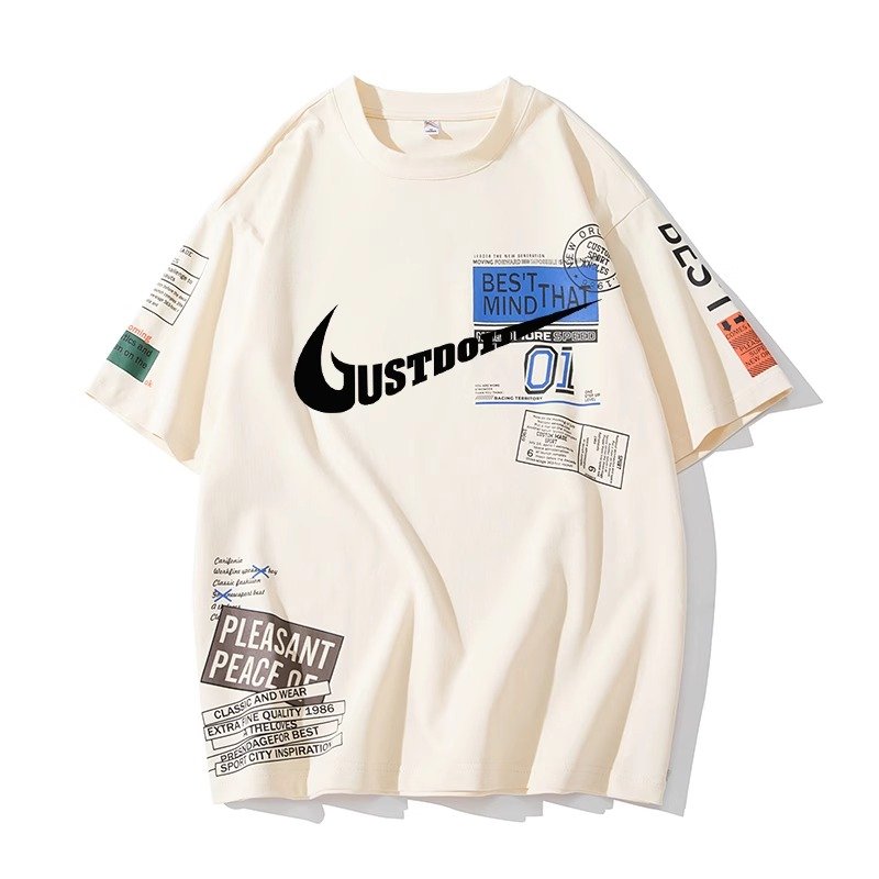 【Paragraph】★送料・関税込★クラウドロゴTシャツ★男女兼用 24 Not Swoosh logo Printed Design Tee T shirt ユニセックス