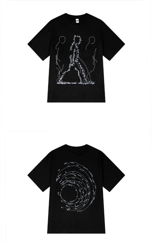 画像3: Unisex creative graffiti printed short-sleeved T-shirts　 ユニセックス男女兼用クリエイティブグラフィック落書きプリントラウンドネック半袖 Tシャツ (3)