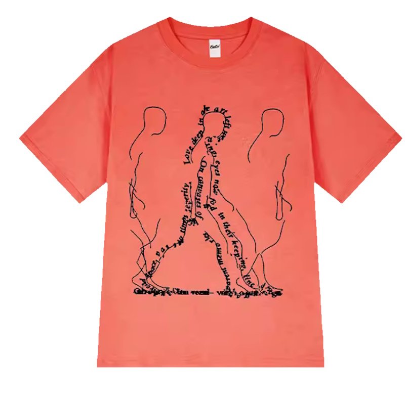 画像8: Unisex creative graffiti printed short-sleeved T-shirts　 ユニセックス男女兼用クリエイティブグラフィック落書きプリントラウンドネック半袖 Tシャツ (8)