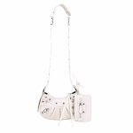 画像17: SALE セール crossbody shoulder under arm motorcycle dumpling bag Handbag 　クロスボディショルダーアンダーアームモーターサイクルダンプリングバッグ (17)