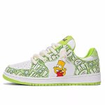 画像1: The Simpsons Bart Simpson leather & canvas lace-up sneakers　  男女兼用ユニセックス シンプソン バートシンプソンレザー &キャンバスレースアップスニーカー　スケシュー (1)