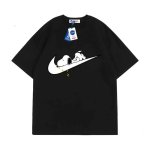 画像1: Unisex NASA  JUST DO IT LATER snoopy Print T-shirt ユニセックス 男女兼用 JUST DO IT LATER スヌーピープリント 半袖 Tシャツ (1)