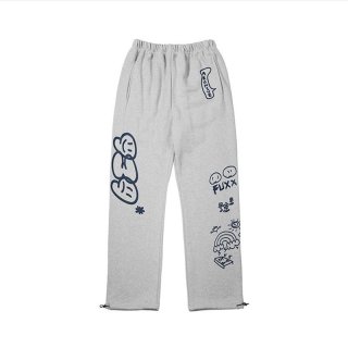 MACKDADDY(マックダディ)100％コットン スウェットパンツ 36インチ Unisex McDonald's full-body LOGO trousers sweatPants 男女
