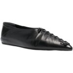画像6: Women’s Pointed toe mesh leather flat pumps shoes 　ポインテッドトゥメッシュ レザーフラットパンプスシューズ (6)