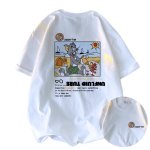 画像4: 24 Copperlom TOM &JERRY alphabet cartoon anime Instagram tshirt オーバーサイズ ユニセックス 男女兼用 トム＆ジェリー プリント インスタグラム Copperlom レターロゴ入り 半袖Tシャツ (4)