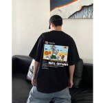 画像3: 24 Copperlom TOM &JERRY alphabet cartoon anime Instagram tshirt オーバーサイズ ユニセックス 男女兼用 トム＆ジェリー プリント インスタグラム Copperlom レターロゴ入り 半袖Tシャツ (3)