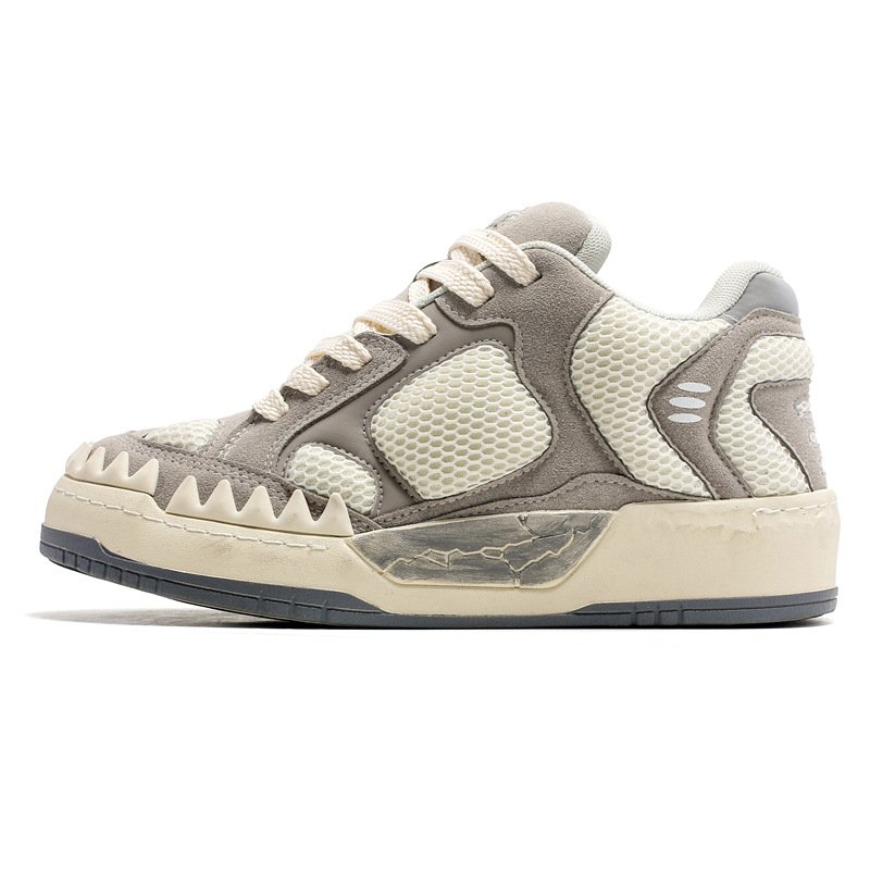 画像2: Lace-up dinosaur style SNEAKERS    ユニセックス 男女兼用 レースアップ厚底ダイナソー スニーカー  (2)
