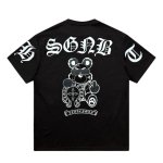 画像1: Unisex CH design Fuck Bear Rhinestone Tee T Shirt ユニセックス　男女兼用　CH　デザイン　ファック　ベア　クマ　熊　ラインストーン　Tシャツ　トップス (1)