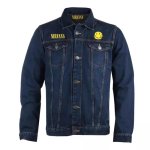 画像2: Unisex Vintage Design NIRVANA Logo Denim Jacket ユニセックス　男女兼用　ヴィンテージ　デザイン　ニルヴァーナ　ロゴ　デニム　ジャケット　Gジャン　ブルゾン (2)