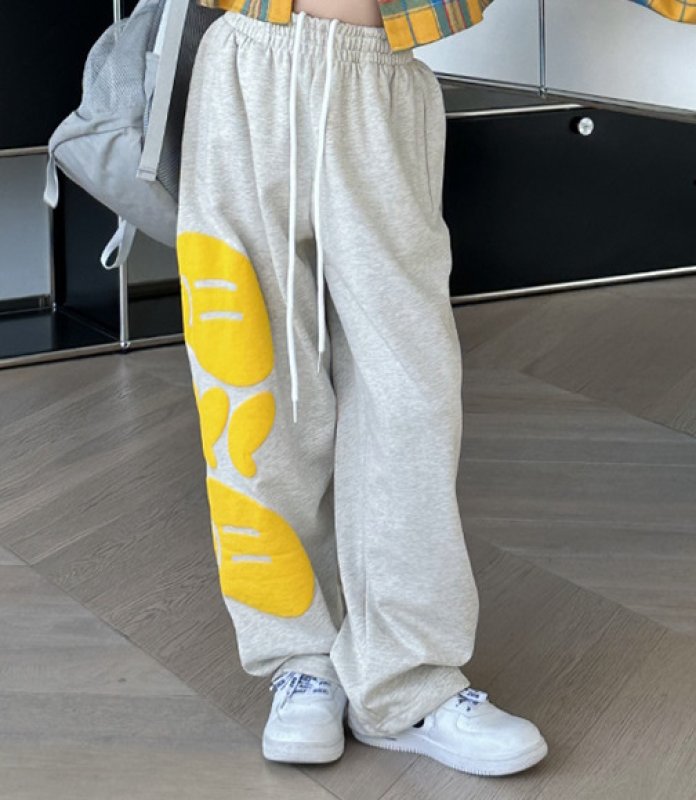 画像2: Unisex SMILE LOGO SWEAT PANTS  trousers 男女兼用 ユニセックス スマイルロゴ スウェットパンツ (2)